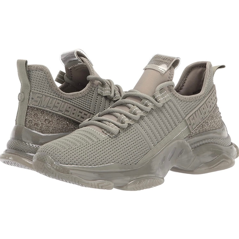 Steve Madden Crystal Sparkly Maxima Sneakers Women 9.5